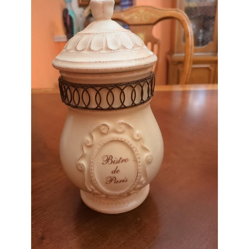 IMAX “Bistro de Paris”  Container Sugar Bowl With Lid 10